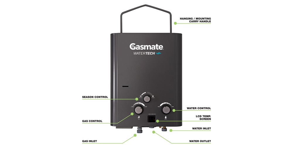Gasmate 3L Watertech Portable Hot Water System