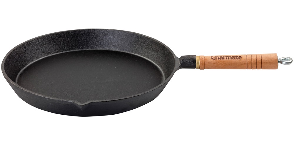 Charmate 24cm Round Cast Iron Frying Pan